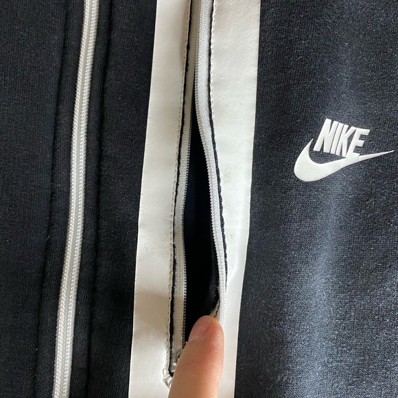 Nike Lab White Label Full Zip Up Black Hoodie Men’s Size XL Made In Italy - Picture 4 of 10